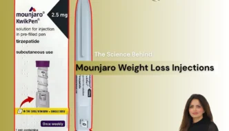 Mounjaro KwikPen 2.5mg injection box and pen with Dr. Saira Kiyani. Learn about Mounjaro Weight Loss Injections for effective and safe weight management at SAL Clinic F7 Markaz, Islamabad, supervised by NHS Certified Dermatologist Dr. Saira Kiyani. Keywords: Mounjaro, weight loss injections, tirzepatide, Dr. Saira Kiyani, SAL Clinic Islamabad, F7 Markaz, obesity treatment, aesthetic physician, healthy weight.